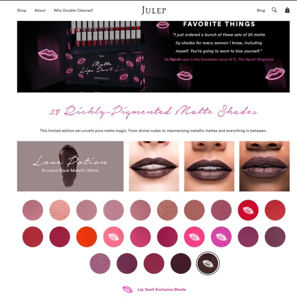 New Julep It's Whipped Matte Lip Mousse - Dark Reds - Picture 4 of 4